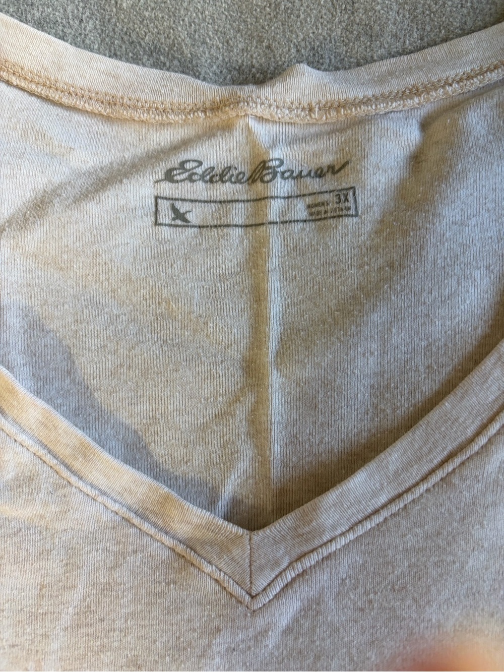 Eddie Bauer Women’s long sleeve beige shirt